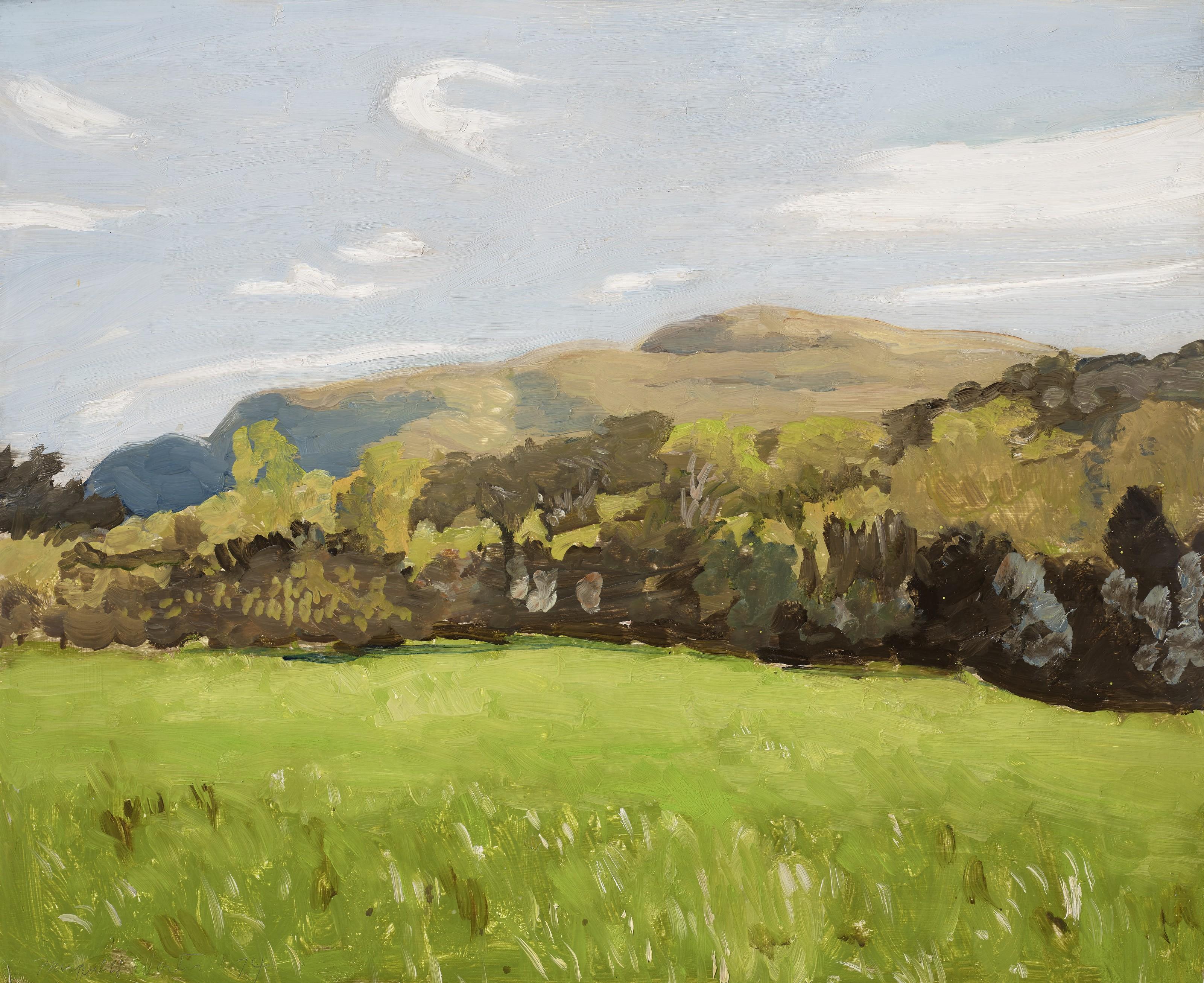Fairfield Porter - Monument Mountain from Ingleside Cottage