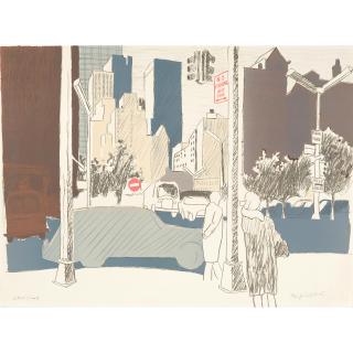 Fairfield Porter - New York Street Scene