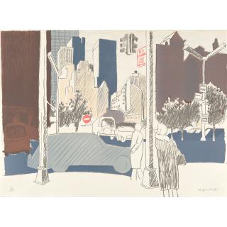 Fairfield Porter - New York Street Scene