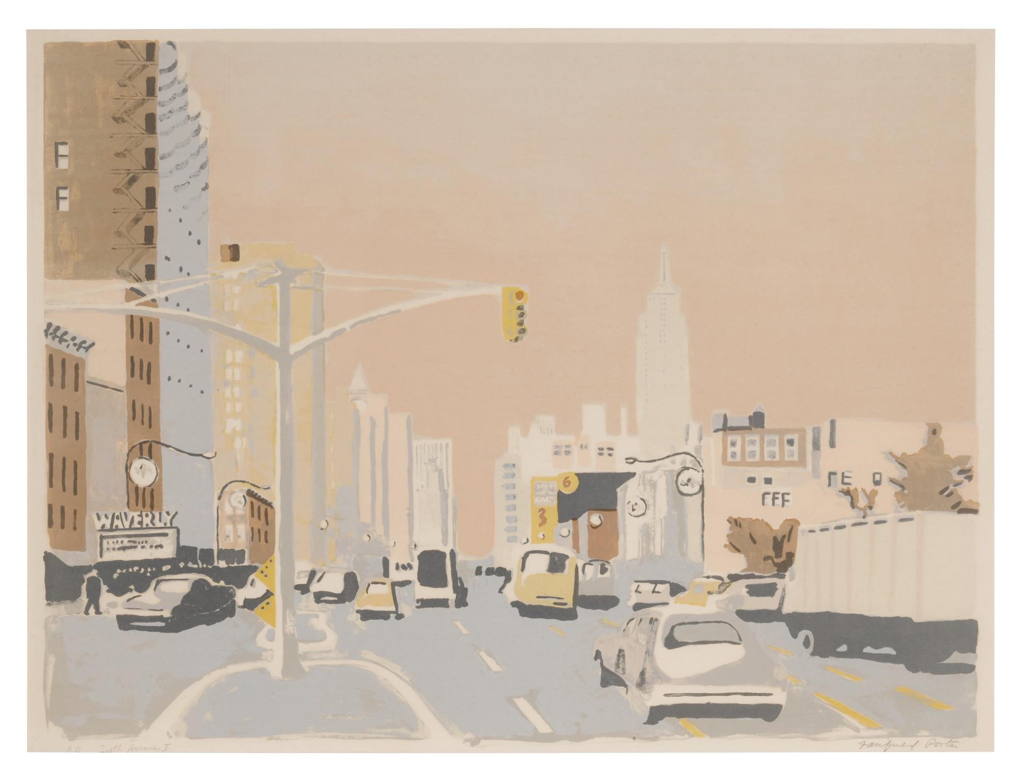 Fairfield Porter - Sixth Avenue I (Ludman 23)