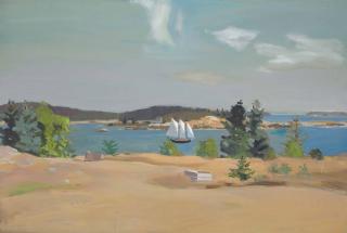 Fairfield Porter - The Schooner II
