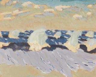 Fairfield Porter - Untitled (Seascape, Ocean Waves)
