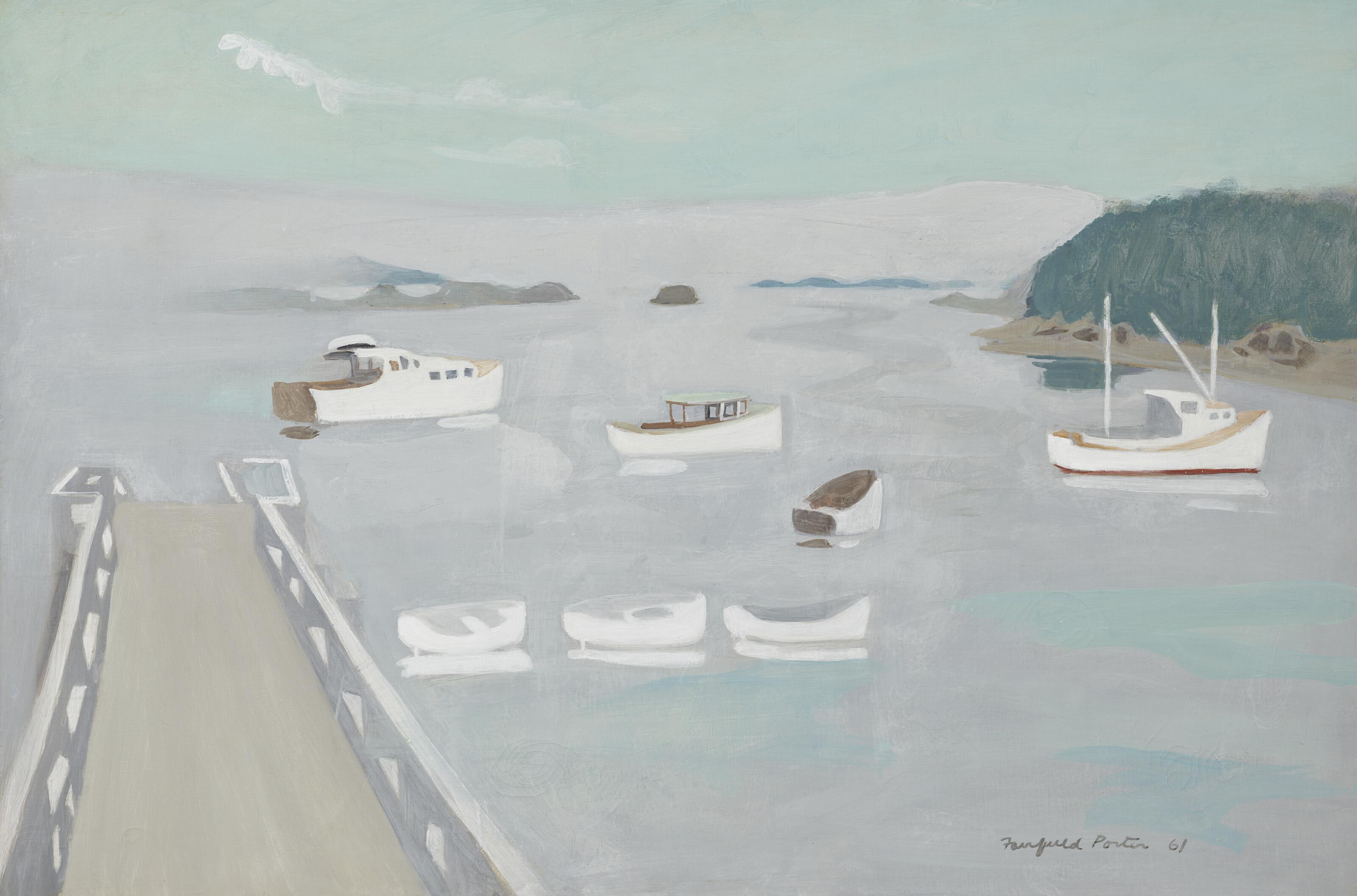 Fairfield Porter - White Boats
