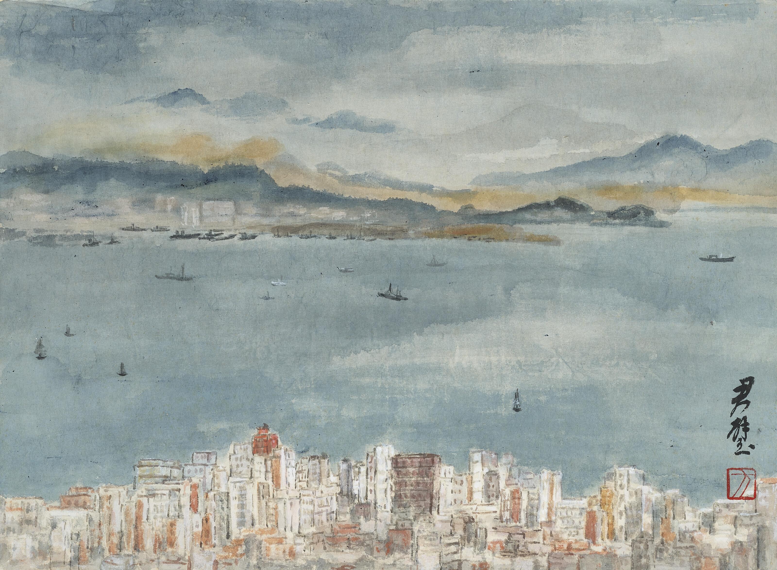 Fan Tchunpi - Hong Kong Harbor