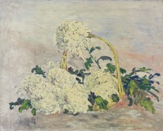 Fan Tchunpi - White Chrysanthemums