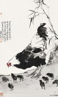 Fan Zhibin - Hen And Chickens