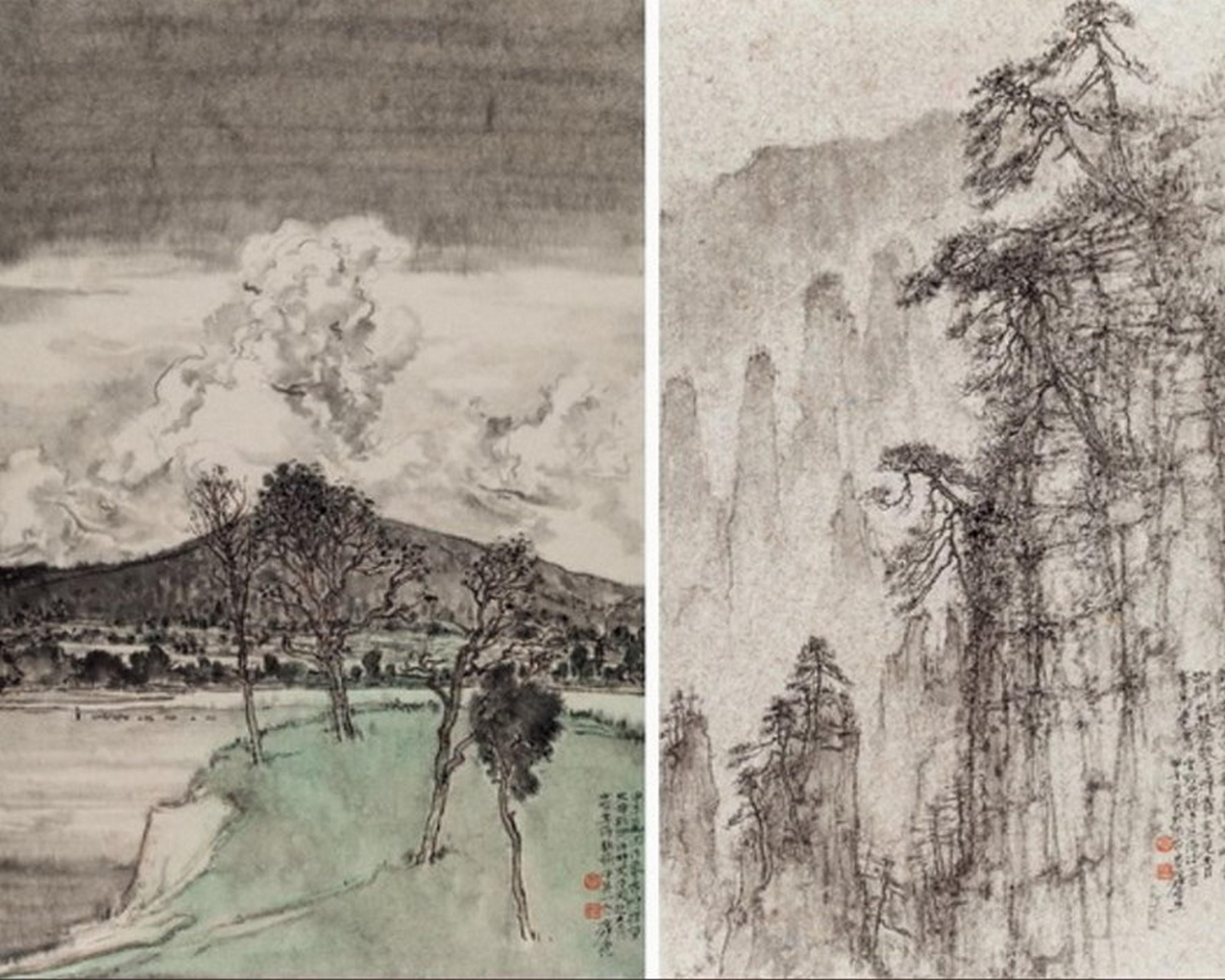 Fan Zhibin - Sketching at Mount Daqingshan of InnerMongolia