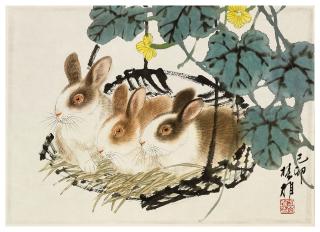 Fang Chuxiong - Three Rabbits