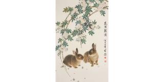 Fang Chuxiong - Two Rabits under Osmanthus, 1999