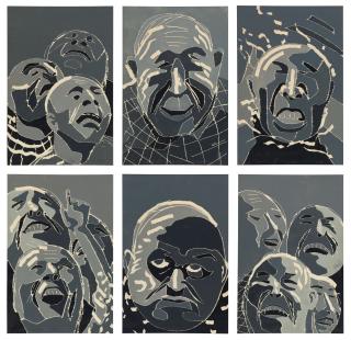 Fang Lijun - Untitled (6 Works)