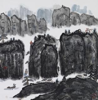 Fang Zhaolin - Sleeping Mountain Laughs At Working Men