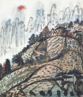 Fang Zhaoling - Autumn Harvest (Terraced Fields)