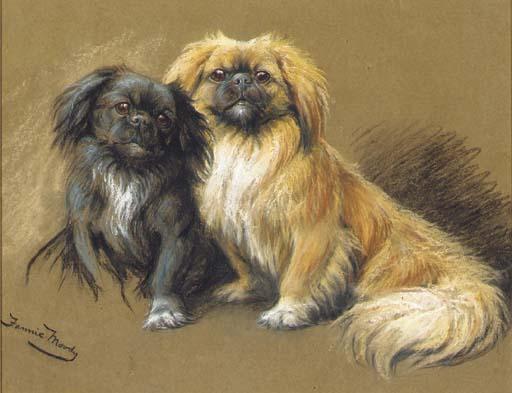 Fannie Moody - Two Pekingese