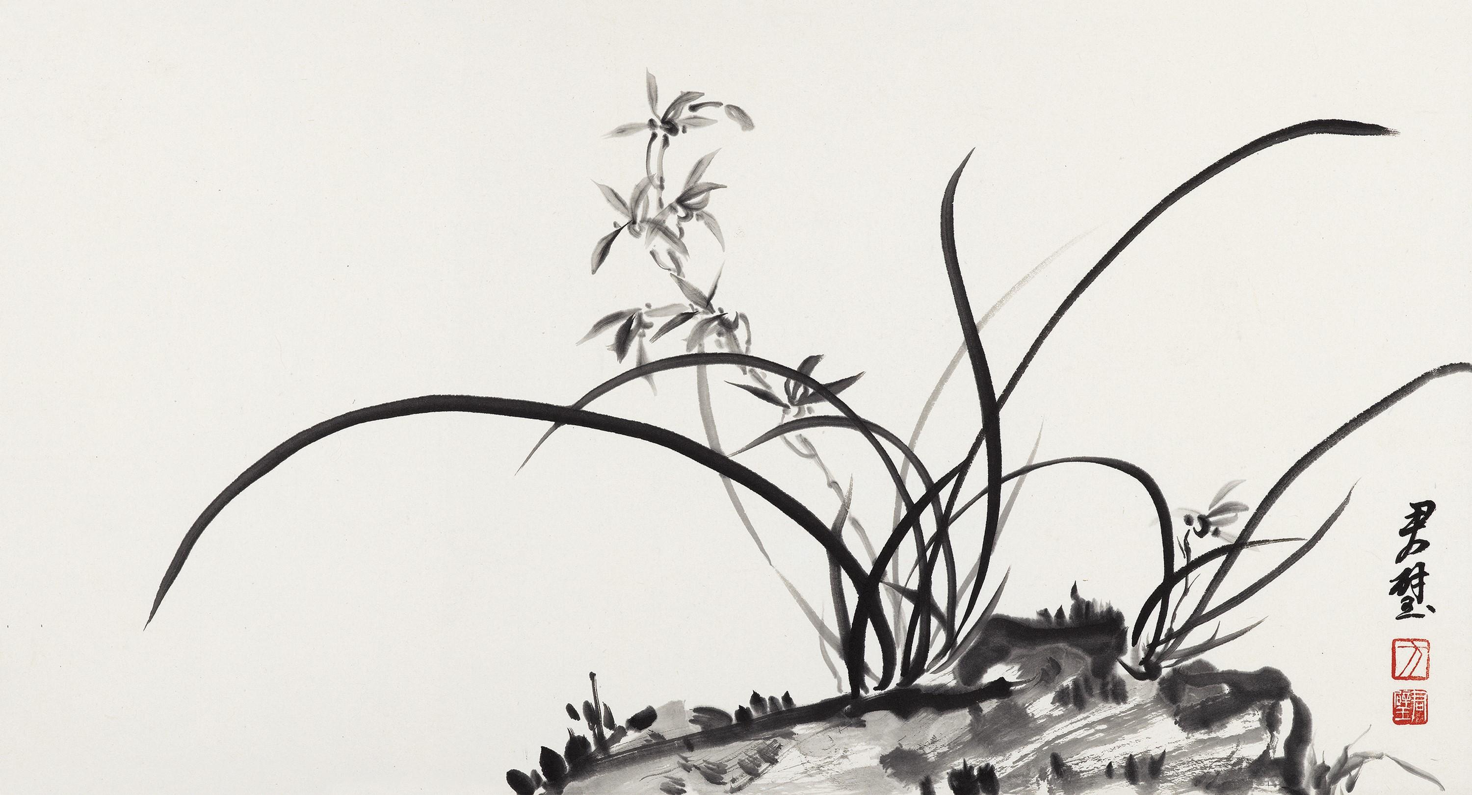 Fantchunpi - Orchid and Rock