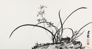 Fantchunpi - Orchid and Rock