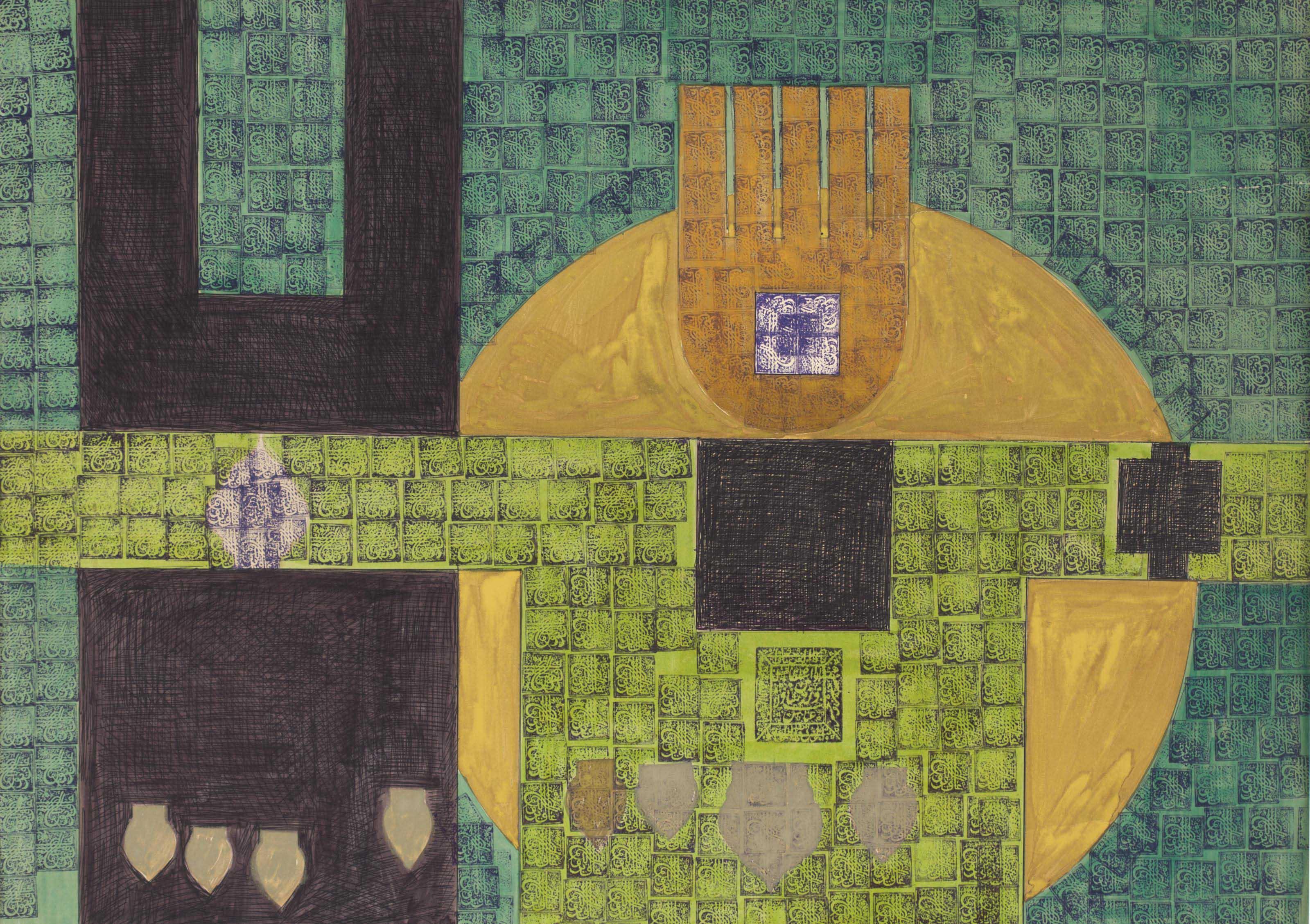 Faramarz Pilaram - Untitled (Composition 19)