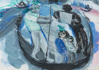 Farghali Abdel Hafiz - Couple In Venice