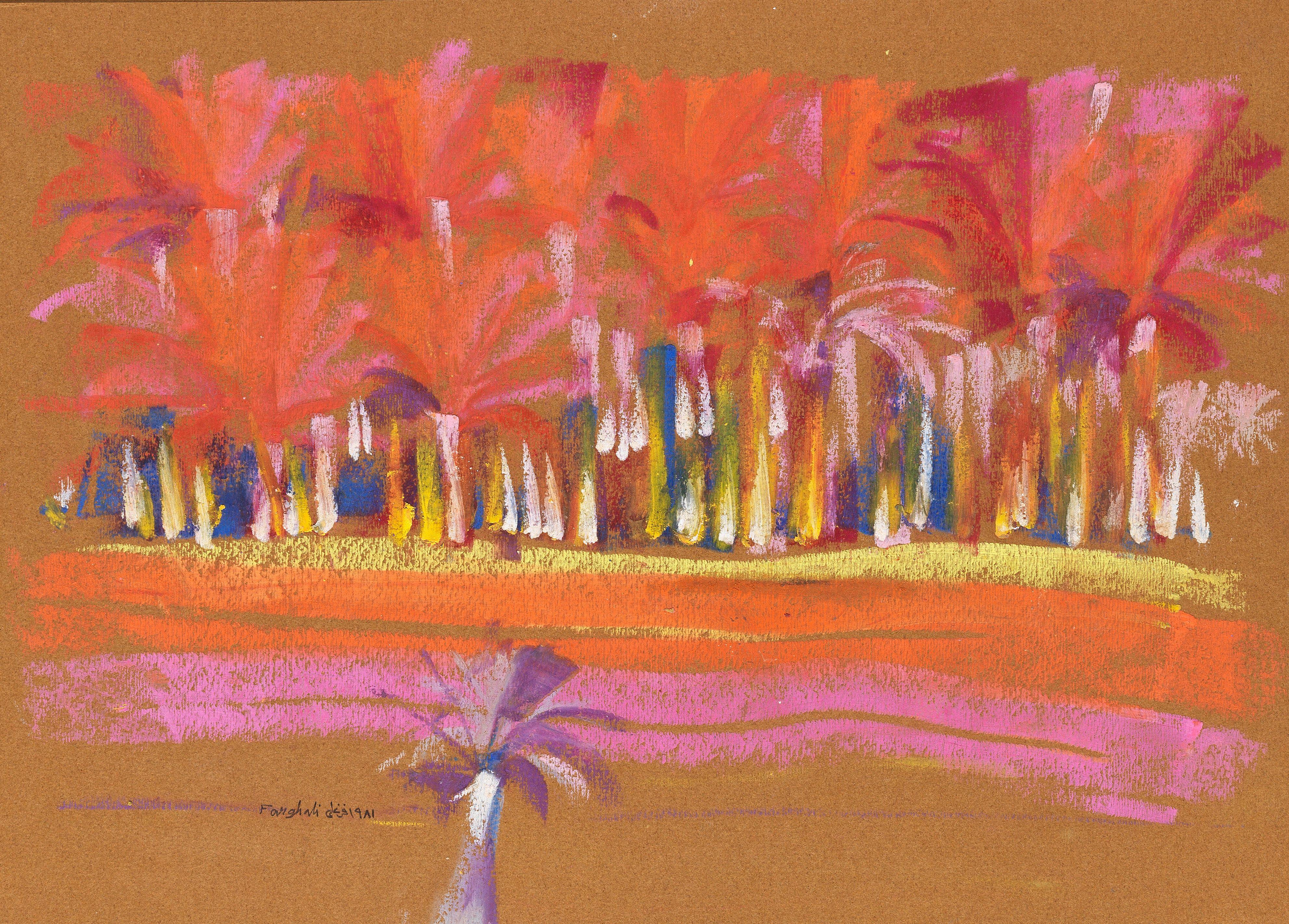Farghali Abdel Hafiz - Red Palm Trees