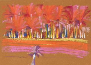 Farghali Abdel Hafiz - Red Palm Trees