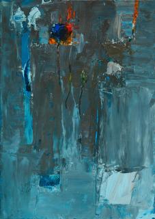 Farideh Lashai - Blau im Grau.