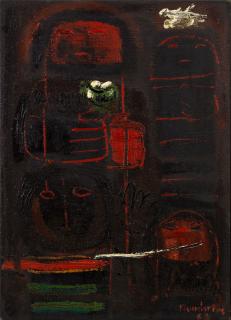 Fateh Moudarres - Untitled (Red)