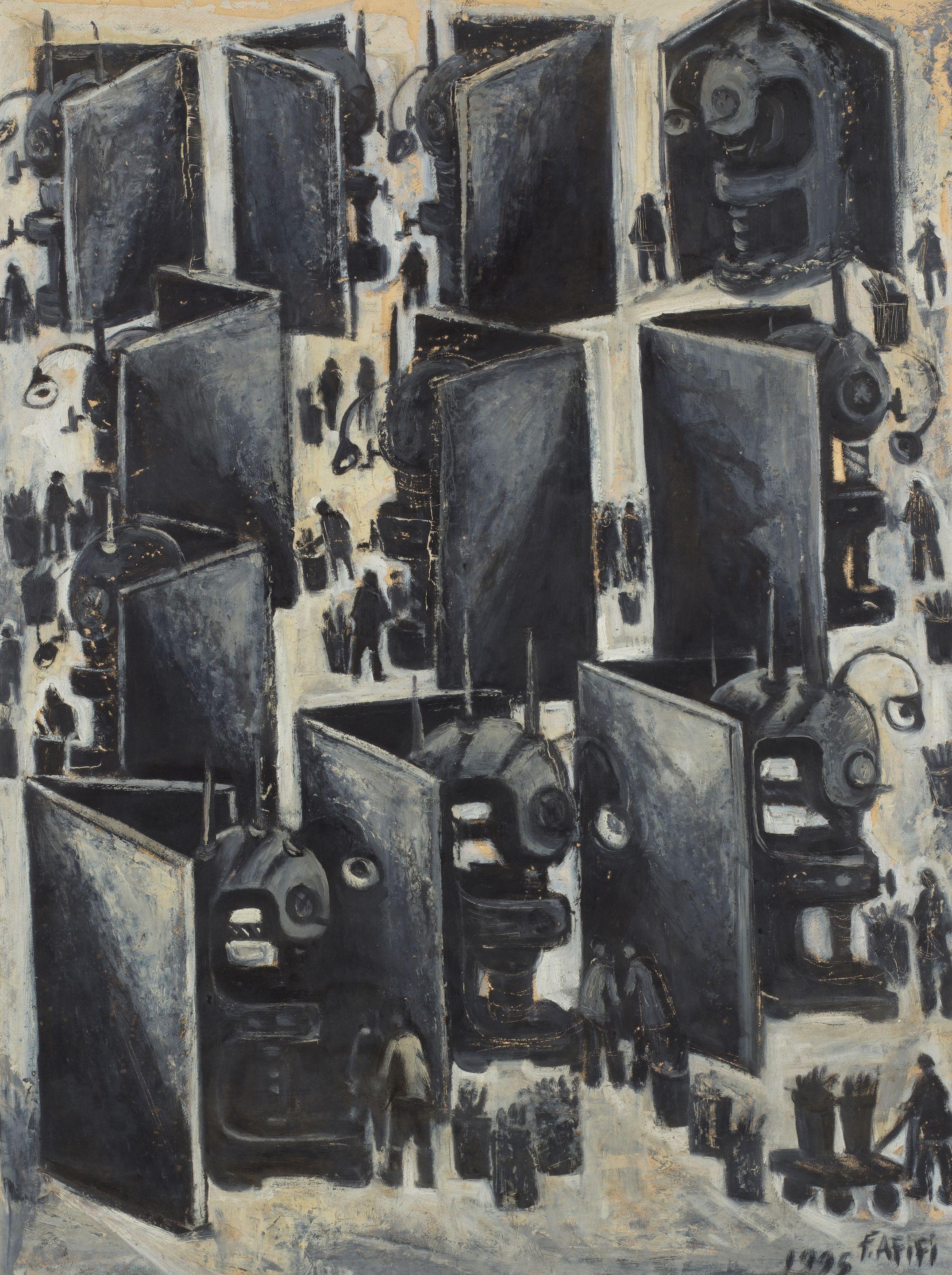 Fathi Afifi - Factory Machines and Workers