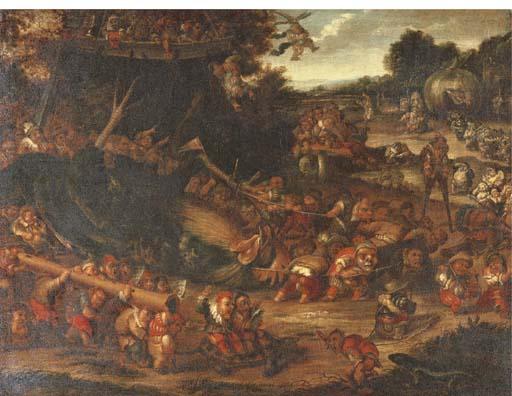 Faustino Bocchi - Dwarves In A Landscape