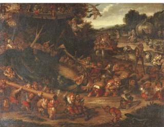 Faustino Bocchi - Dwarves In A Landscape
