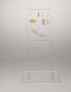 Fausto Melotti - La Piumasigned, Numbered 3/3 And Punched, Gold. Executed In 1973 In Edition Of 3 + Ap