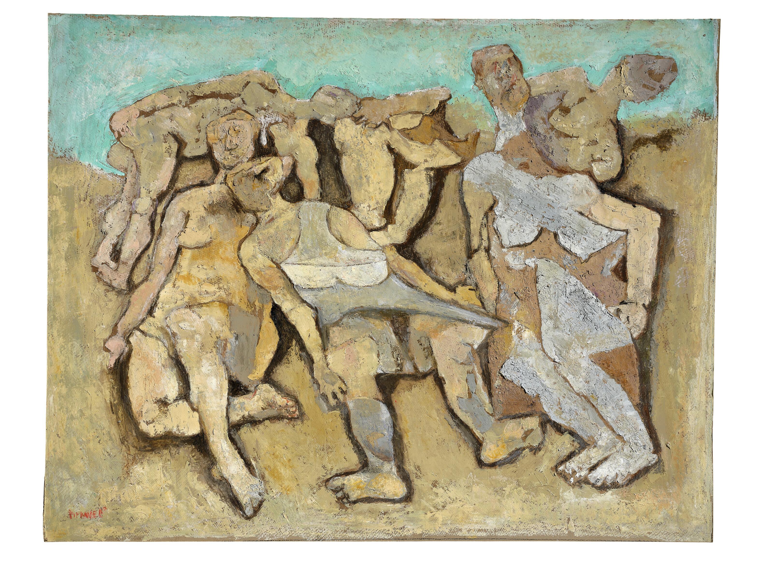 Fausto Pirandello - Bagnanti pietrificate