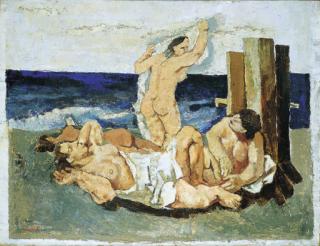 Fausto Pirandello - Bagnanti