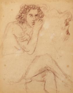 Fausto Pirandello - Donna seduta