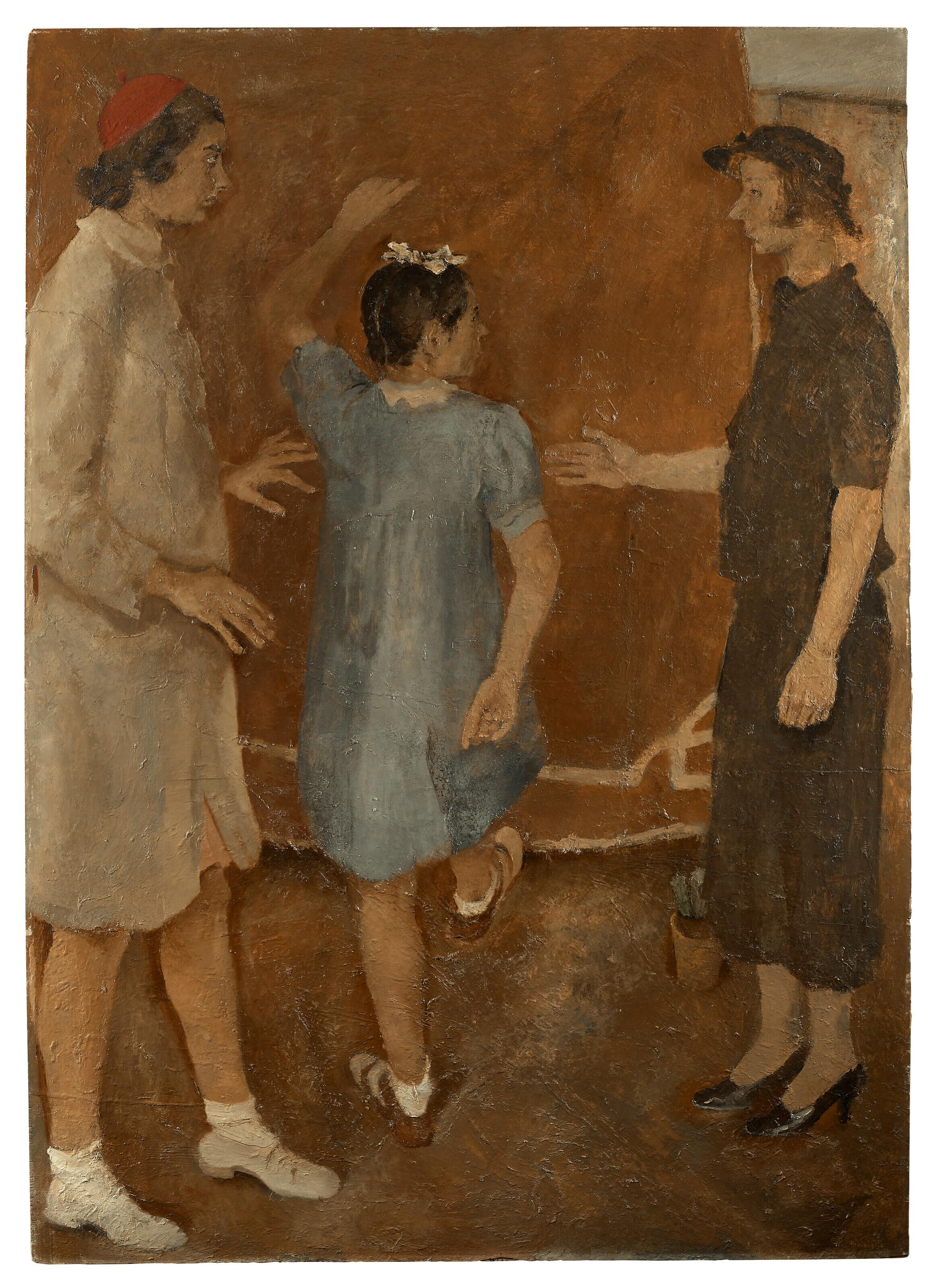 Fausto Pirandello - Giochi in terrazza