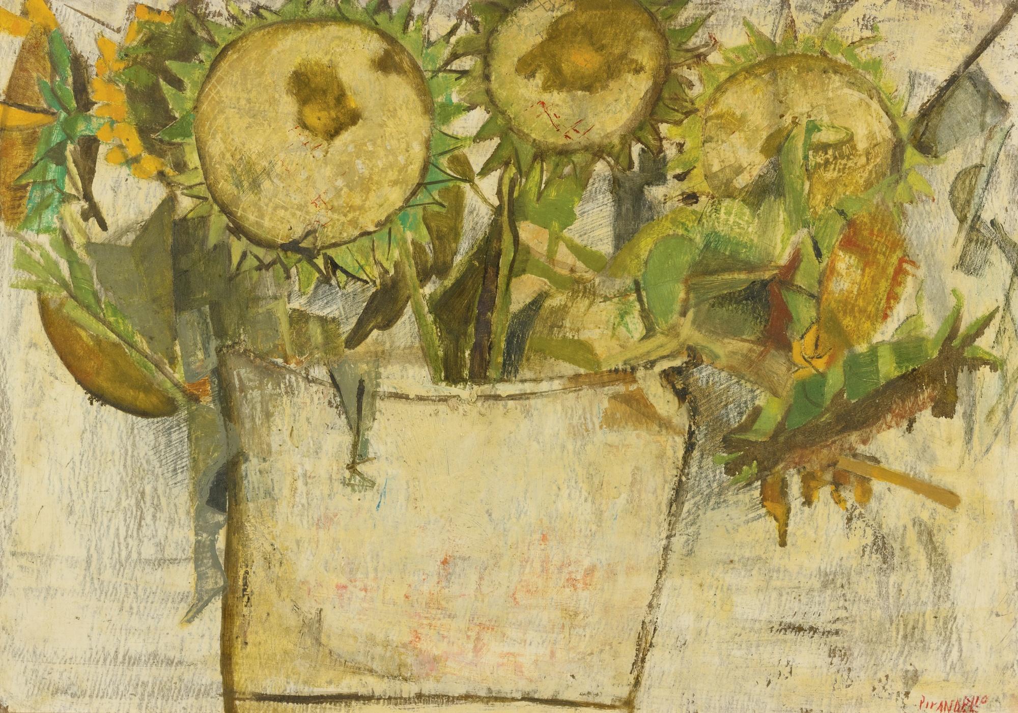 Fausto Pirandello - Girasoli