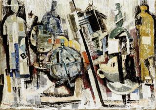 Fausto Pirandello - Liquori e zuccheriera