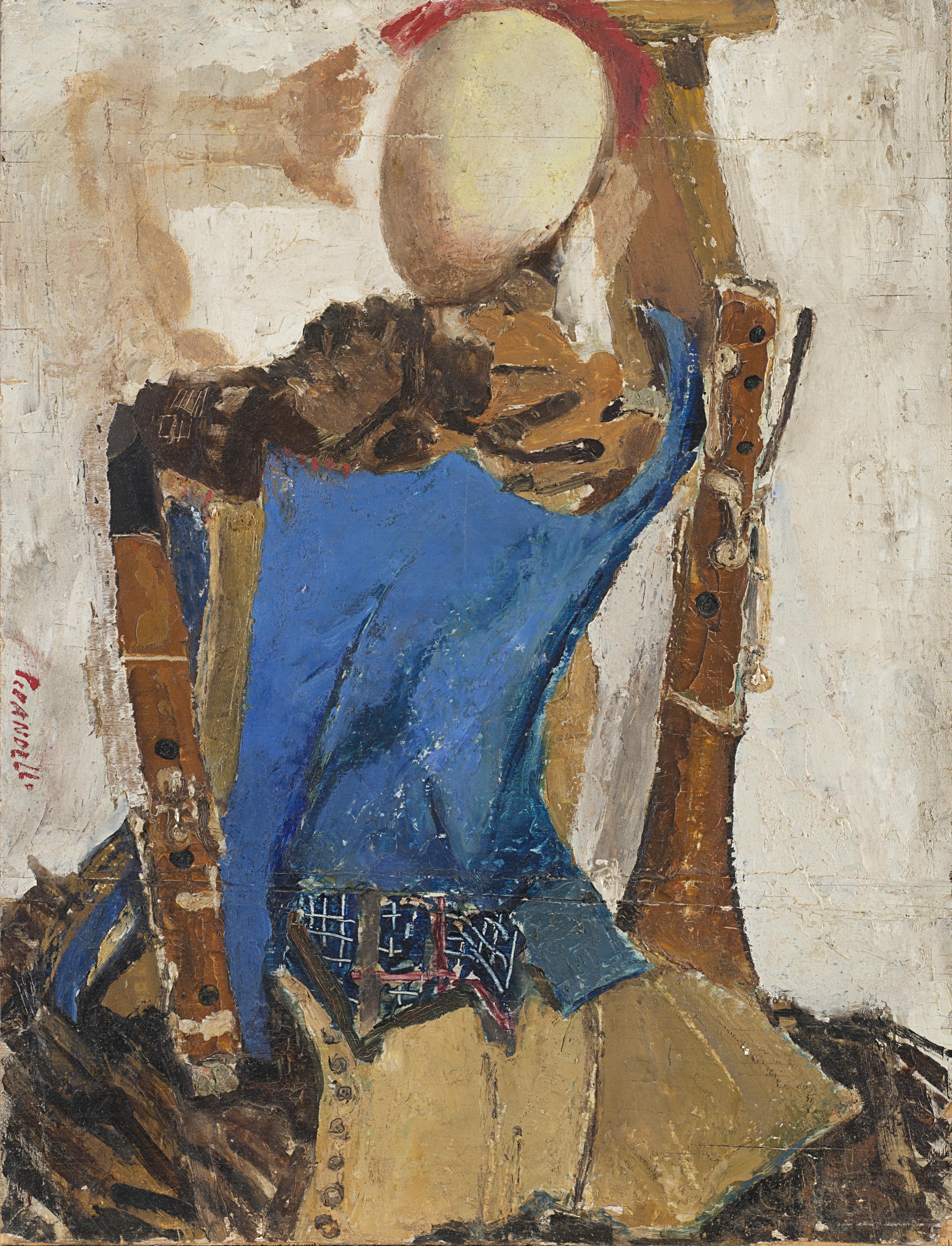 Fausto Pirandello - Natura morta con manichino