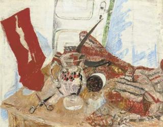 Fausto Pirandello - Natura morta con vaso