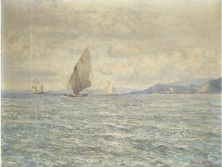 Fausto Pratella - Marina Con Barche A Vela