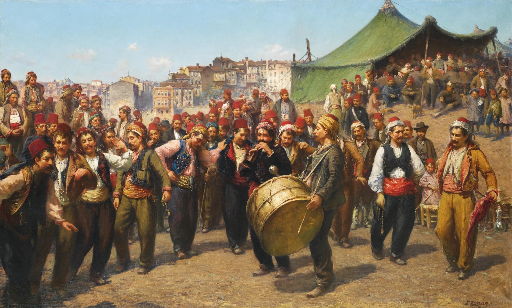 Fausto Zonaro - Italian bayram (The Celebration)