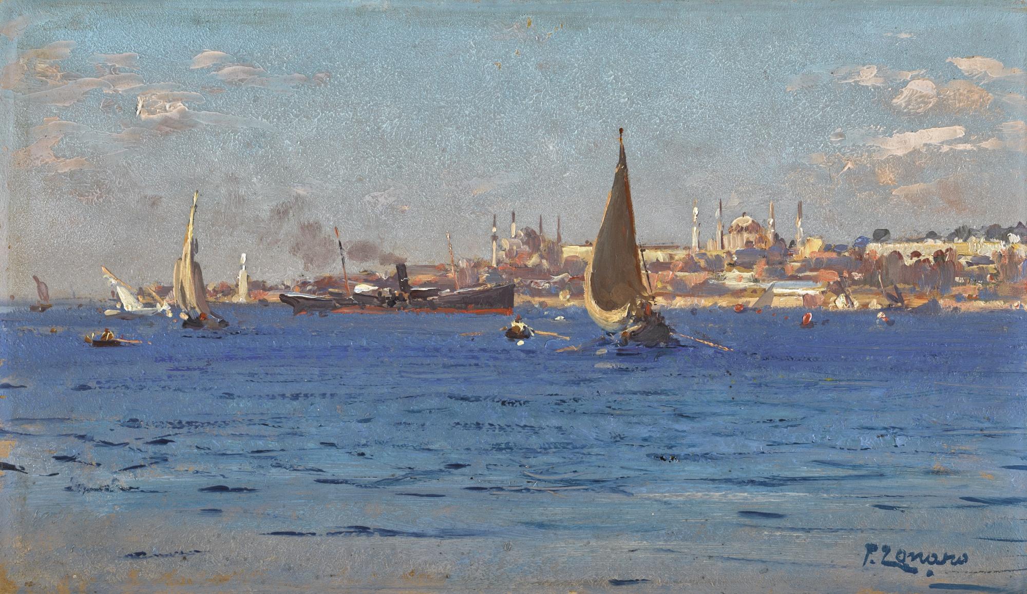 Fausto Zonaro - Italian off Seraglio Point