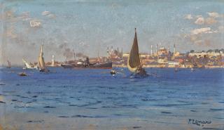 Fausto Zonaro - Italian off Seraglio Point