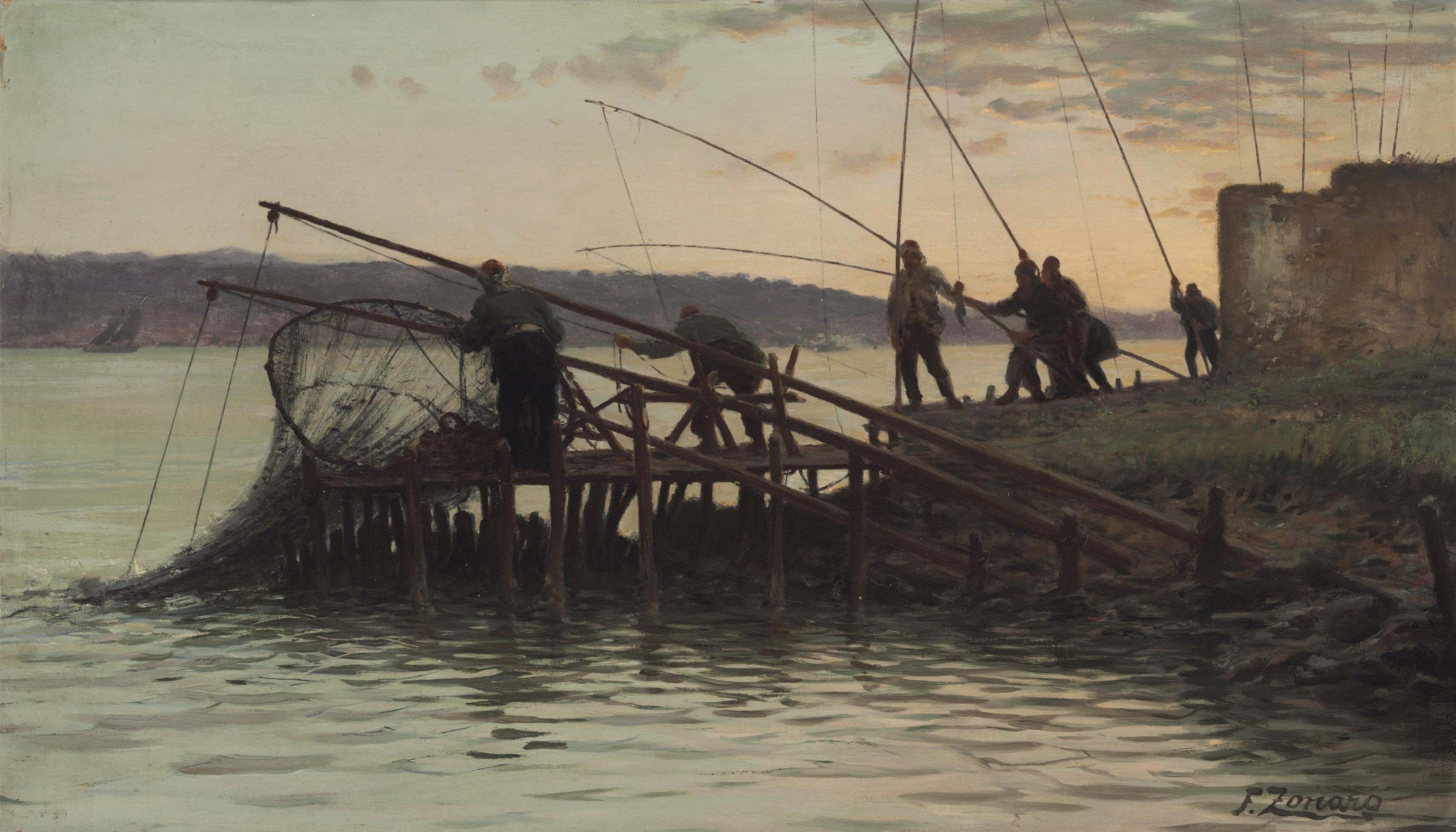 Fausto Zonaro - Pescatori Alla Bilancia 3, Sul Bosforo
