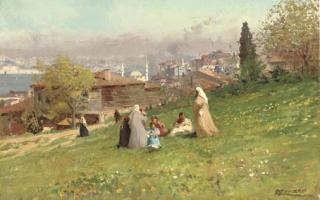 Fausto Zonaro - Sulle Alture di Scutare (On The Hills of Uskudar)