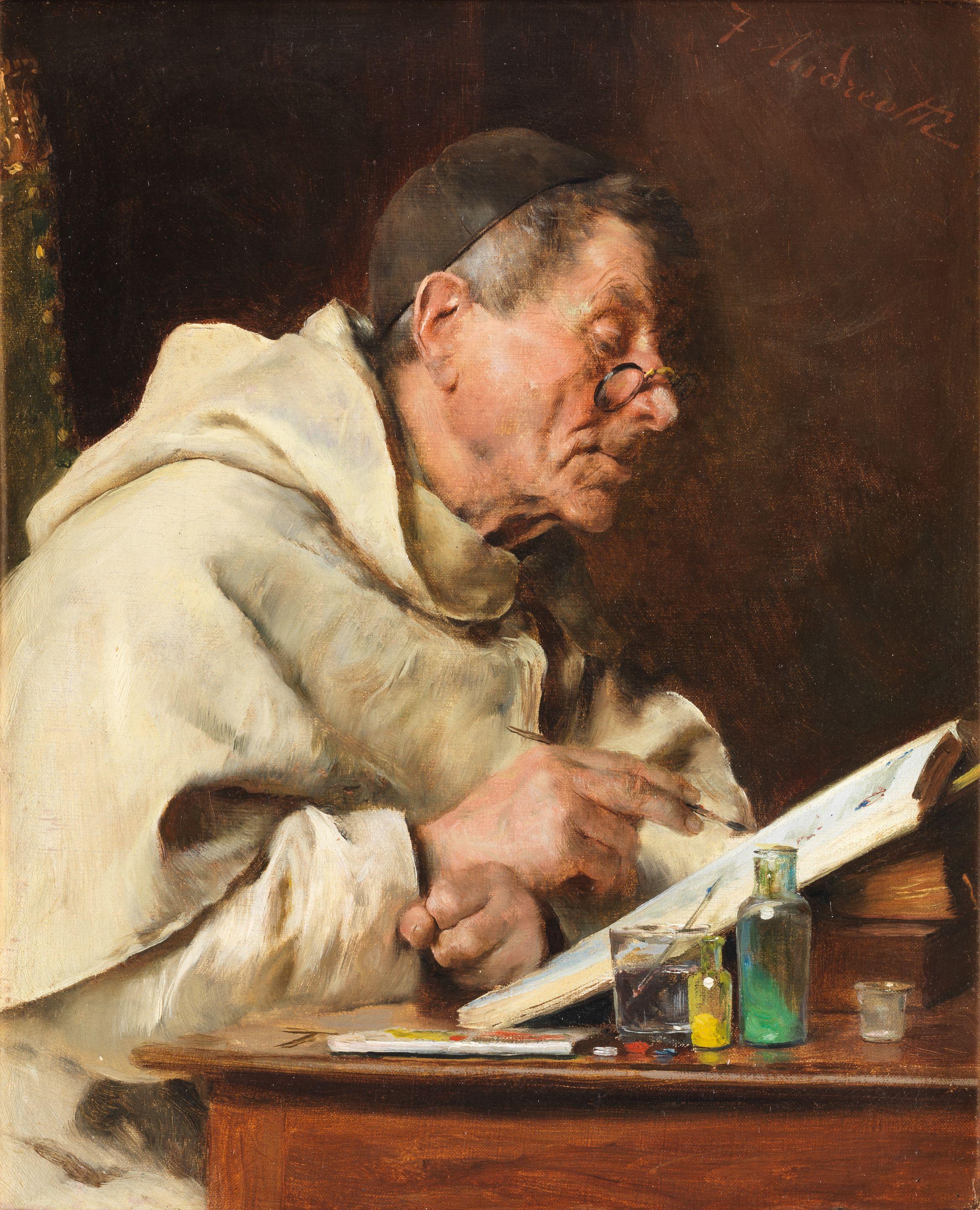 Federico Andreotti - A close study; A good vintage each 26 x 21cm (10 1/4 x 8 1/4in).