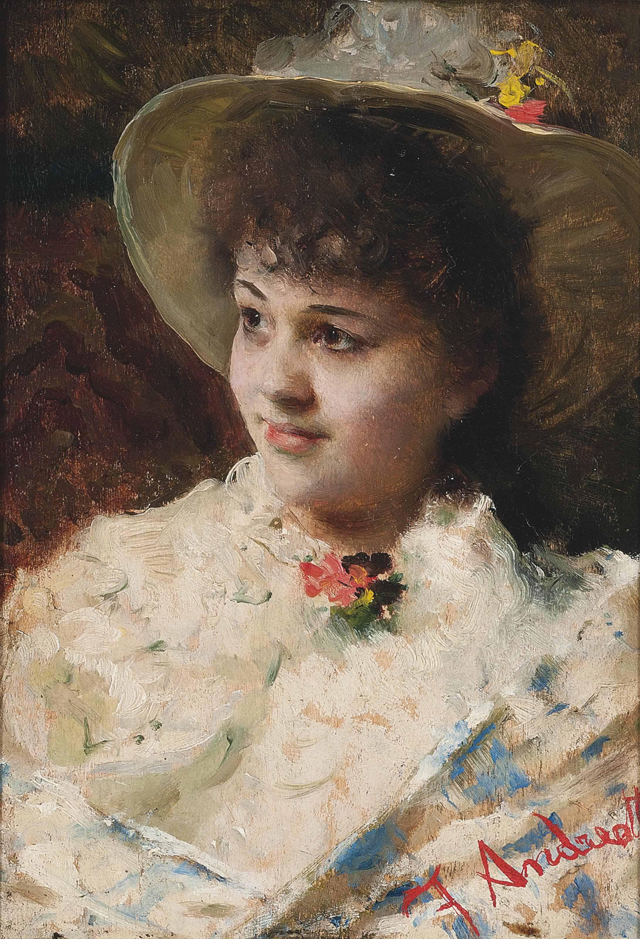 Federico Andreotti - The girl in the hat