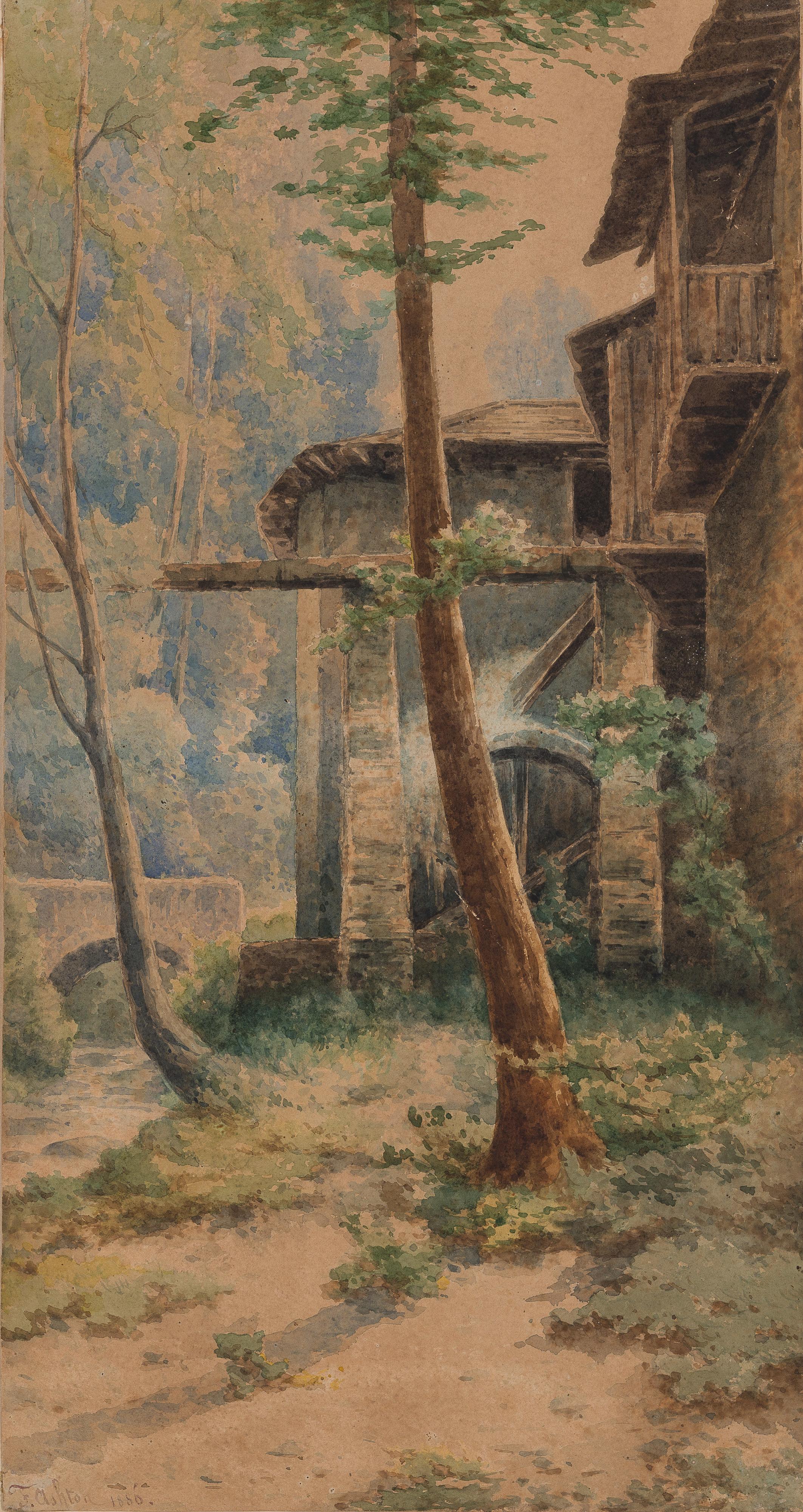 Federico Ashton - Molino in vicinanza di Baveno (Lago Maggiore)