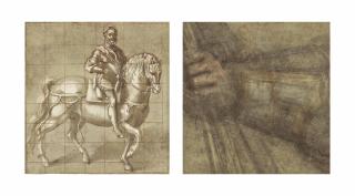 Federico Barocci - Study For An Equestrian Portrait Of Francesco Maria II Della Rovere (Recto); Study For The Right Hand Of The Duke, Holding A Baton (Verso)