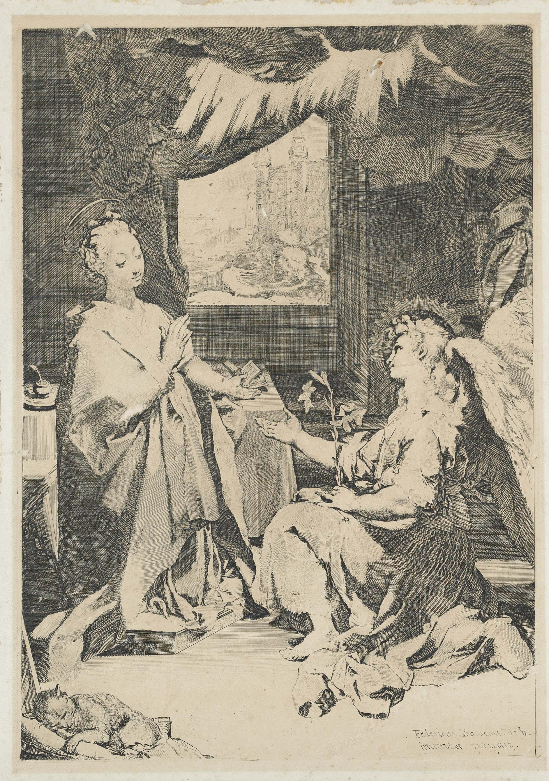Federico Barocci - The Annunciation (Bartsch 1)
