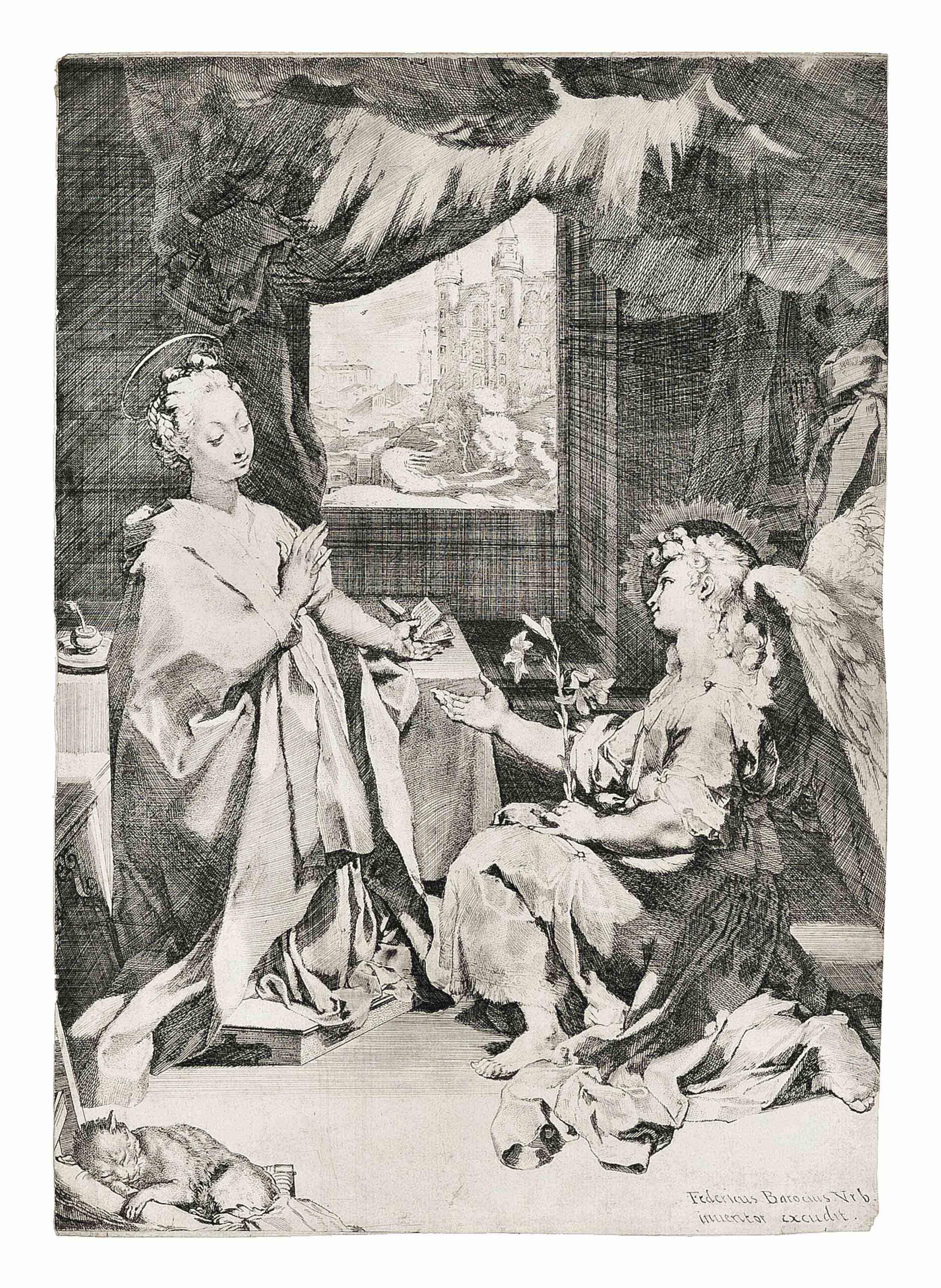Federico Barocci - The Annunciation (Bartsch 1)