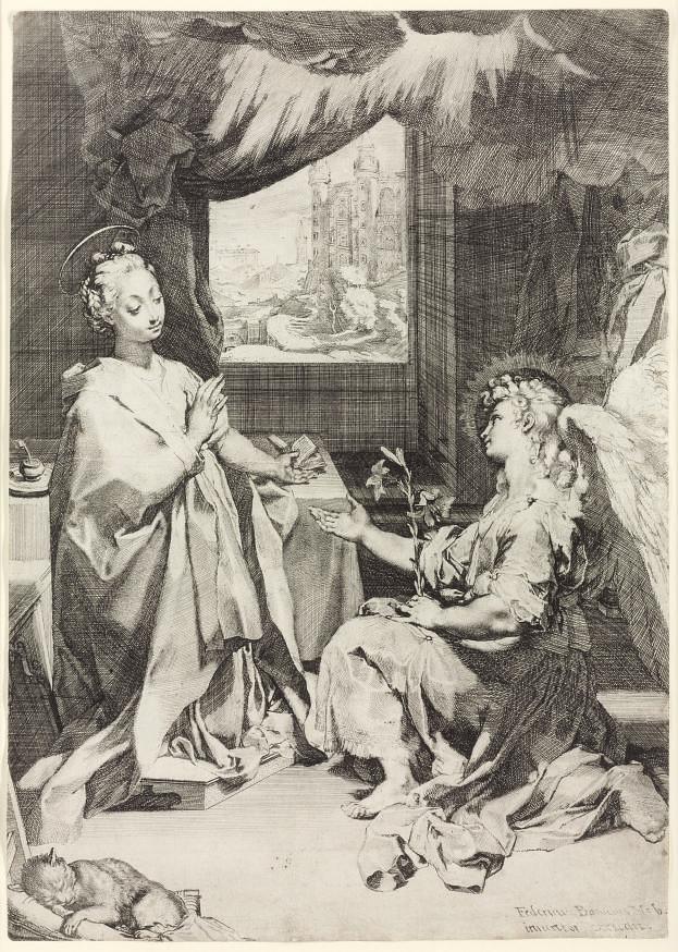 Federico Barocci - The Annunciation (Bartsch 1)